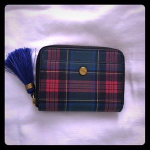 J Crew side zip wallet